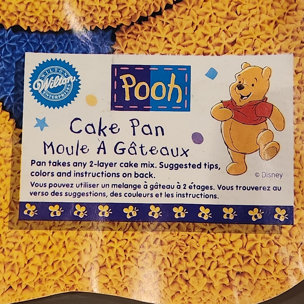 1995 Winnie the Pooh Wilton Cake Pan Vintage Pooh Bear Birthday Cake Pan Disney - Picture 5 of 16
